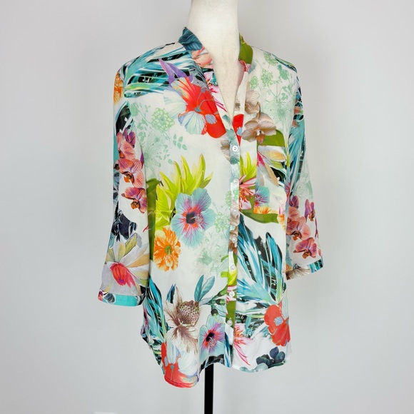 Betty Barclay multicolour floral blouse - Picture 2 of 6